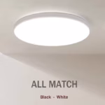 Plafonnier LED moderne rond pour salon, chambre et cuisine – Image 6