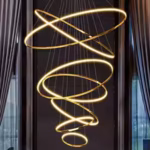 Suspension LED moderne à anneaux pour salle à manger et éclairage intérieur – Image 2