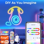 Bande LED néon TUYA RGBIC Dreamcolor avec synchronisation musicale – Image 4
