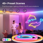 Bande LED néon TUYA RGBIC Dreamcolor avec synchronisation musicale – Image 5