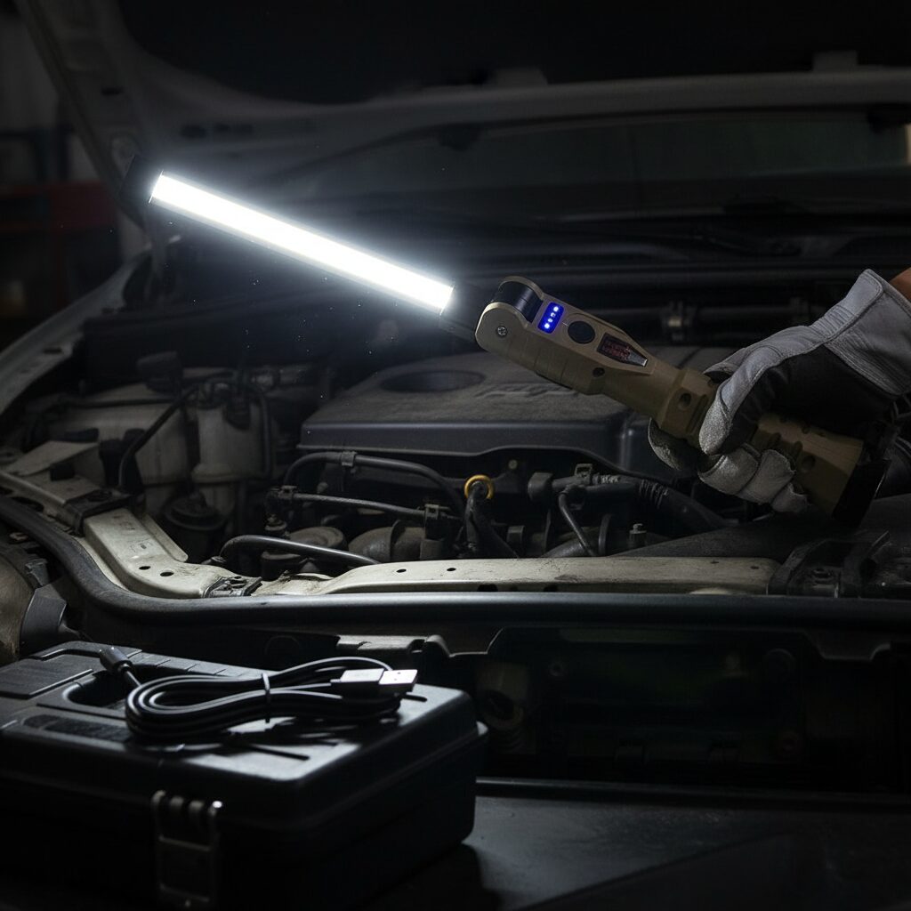 Lampe de travail LED pliable